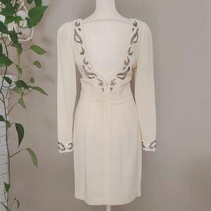 Vintage 80s/90s NiteLine Dress Beaded  Accents EUC! Size 4